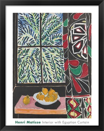 Framed Interior with Egyptian Curtain, 1948 Print