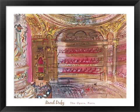 Framed Opera, Paris, early 1930&#39;s Print