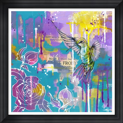 Framed Hummingbird&#39;s Folly Print