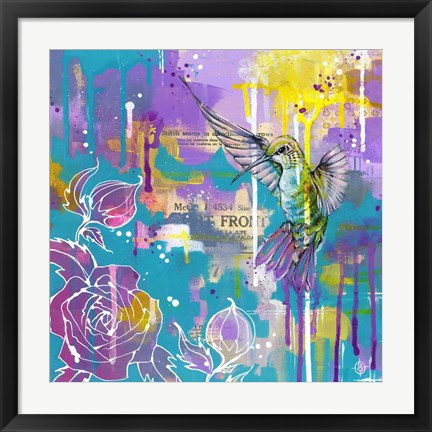 Framed Hummingbird&#39;s Folly Print