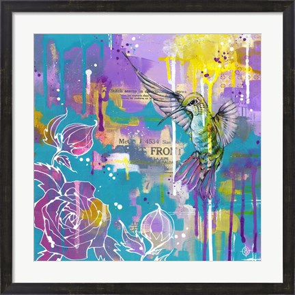 Framed Hummingbird&#39;s Folly Print