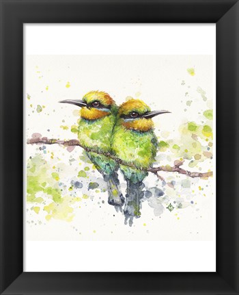 Framed Family (Rainbow Bee Eaters) Print