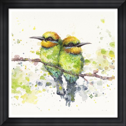 Framed Family (Rainbow Bee Eaters) Print