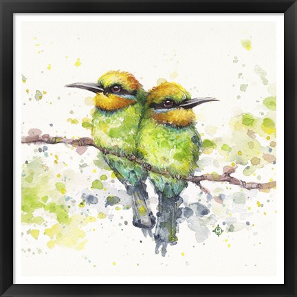 Framed Family (Rainbow Bee Eaters) Print