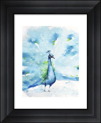Framed Peacocking Around Print
