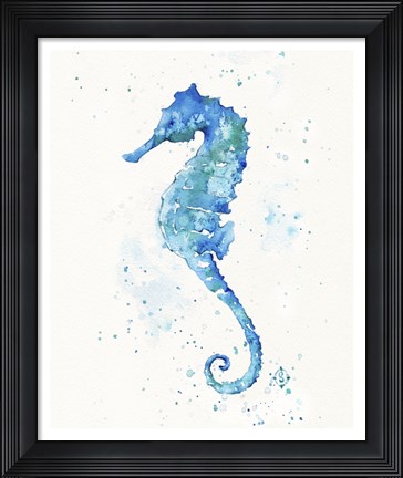 Framed Sailing Along (Seahorse) Print