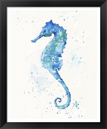 Framed Sailing Along (Seahorse) Print