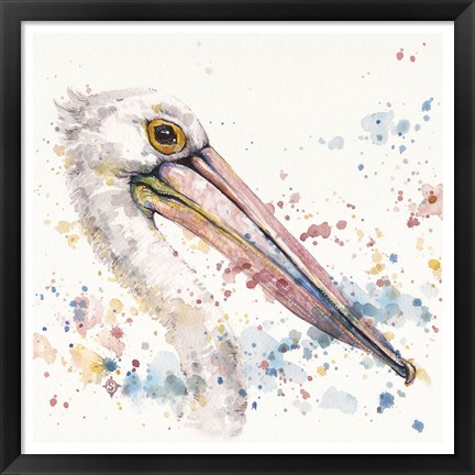 Framed Pelicans About Print