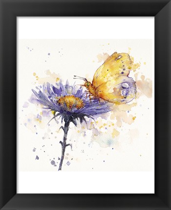 Framed Flowers &amp; Flutters Print