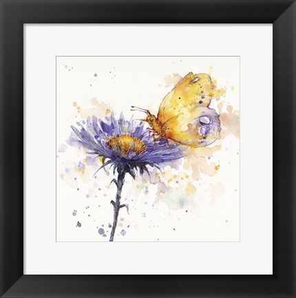 Framed Flowers &amp; Flutters Print