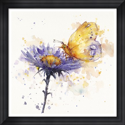Framed Flowers &amp; Flutters Print