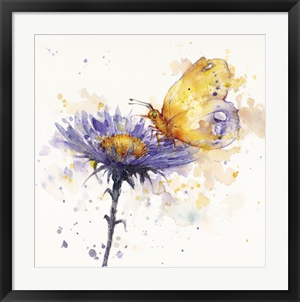 Framed Flowers &amp; Flutters Print