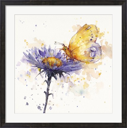 Framed Flowers &amp; Flutters Print