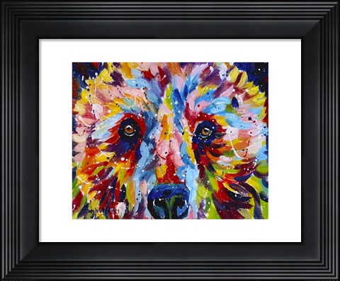 Framed Grizzly Bear Print