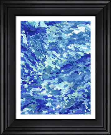 Framed Colliding Waves Print