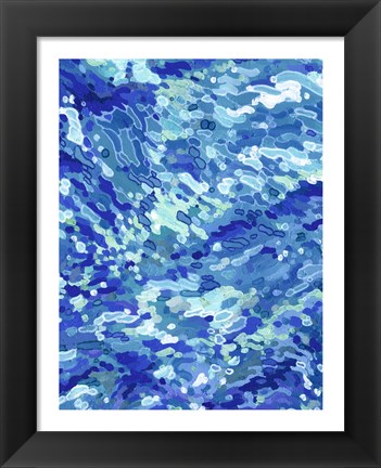 Framed Colliding Waves Print