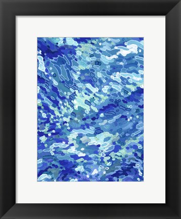 Framed Colliding Waves Print