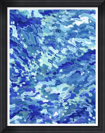 Framed Colliding Waves Print