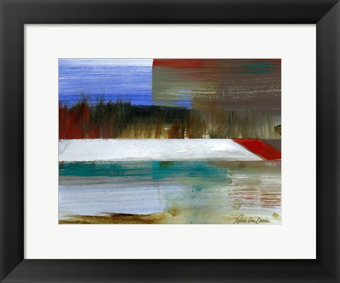 Framed Seaside Meadow Print