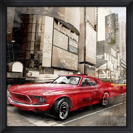 Framed Red Rocket (detail) Print