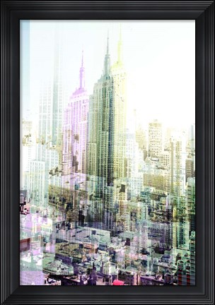 Framed Empire State Building Multiexposure I Print
