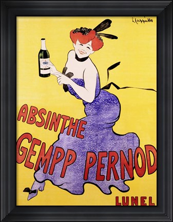 Framed Absinthe Gempp Pernod, 1903 Print