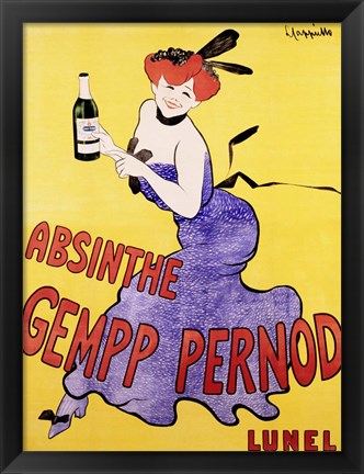 Framed Absinthe Gempp Pernod, 1903 Print