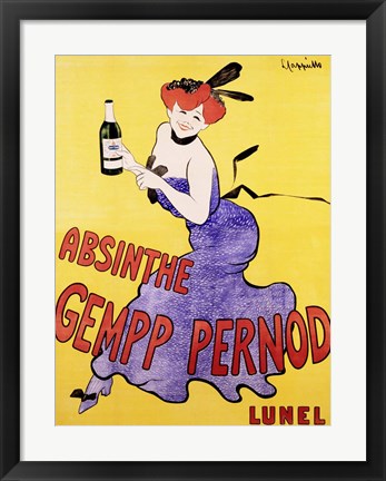 Framed Absinthe Gempp Pernod, 1903 Print