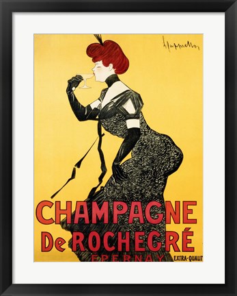 Framed Champagne de Rochegre;, ca. 1902 Print