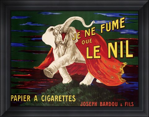 Framed Je ne Fume que Le Nil, 1912 Print
