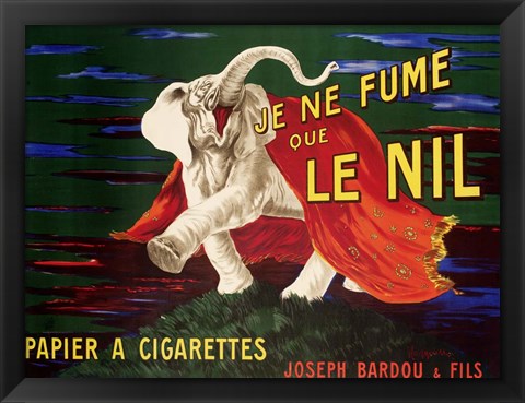 Framed Je ne Fume que Le Nil, 1912 Print