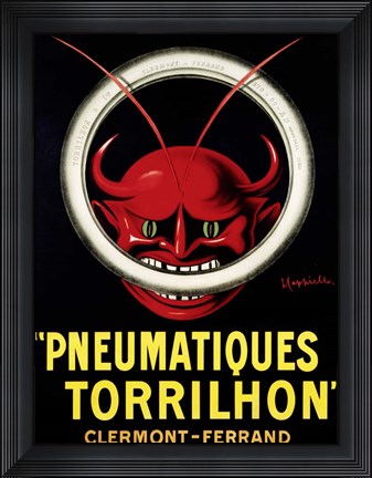 Framed Pneumatiques Torrilhon Print