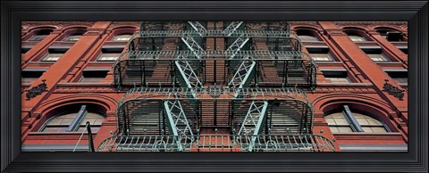 Framed Puck Building Facade, Soho, NYC Print