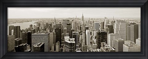 Framed Manhattan Looking South Print