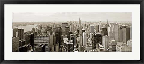 Framed Manhattan Looking South Print