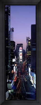 Framed Times Square at Night Print