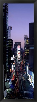 Framed Times Square at Night Print