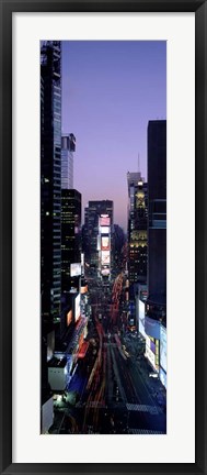 Framed Times Square at Night Print