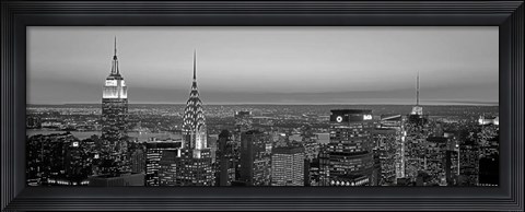Framed Midtown Manhattan at Sunset, NYC Print