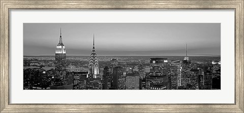 Framed Midtown Manhattan at Sunset, NYC Print