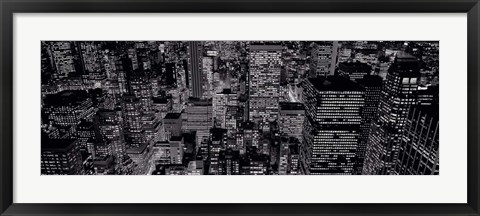 Framed Midtown Manhattan at Night Print