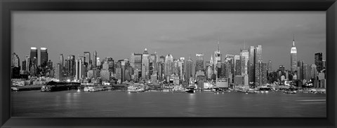 Framed Manhattan Skyline, NYC Print