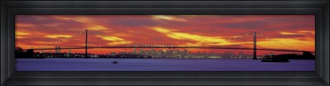 Framed Queensboro and Manhattan Bridge, New York City Print