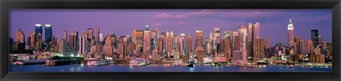 Framed Manhattan Skyline, NYC Print