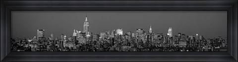 Framed Manhattan Skyline Print