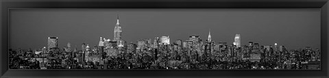 Framed Manhattan Skyline Print