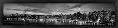 Framed Manhattan Dusk Print