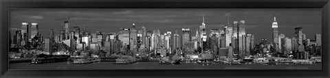 Framed Manhattan Skyline at Dusk, NYC Print