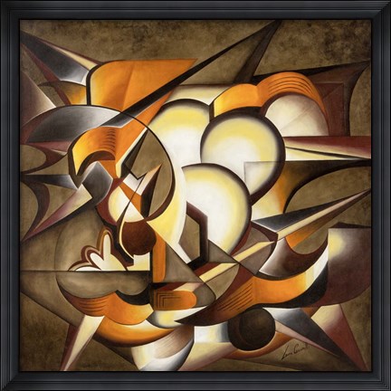 Framed Dark Explosion Print
