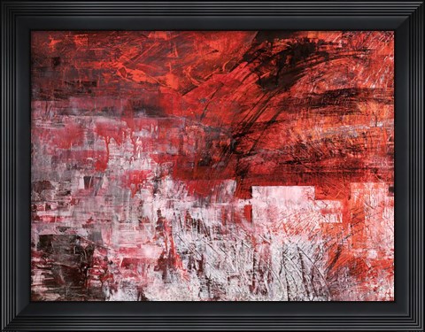 Framed Rosso Tramonto Print
